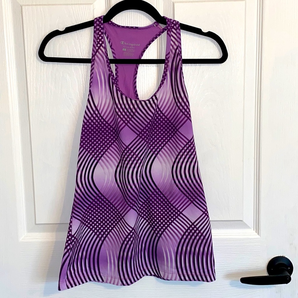 Champion exercise top in size large, purple and in EUC never worn. No defects
